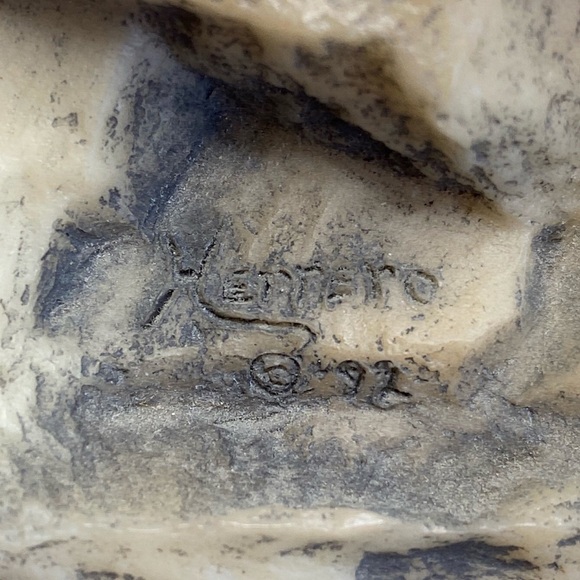 Sentinel Mill Creek Studio Bald Eagle Bust 1992 Wood Base Vintage - Picture 7 of 9